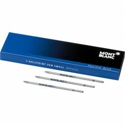 Neu 🛒 Montblanc Kugelschreiberminen Klein (3 Stk.) Pacific Blue ⭐