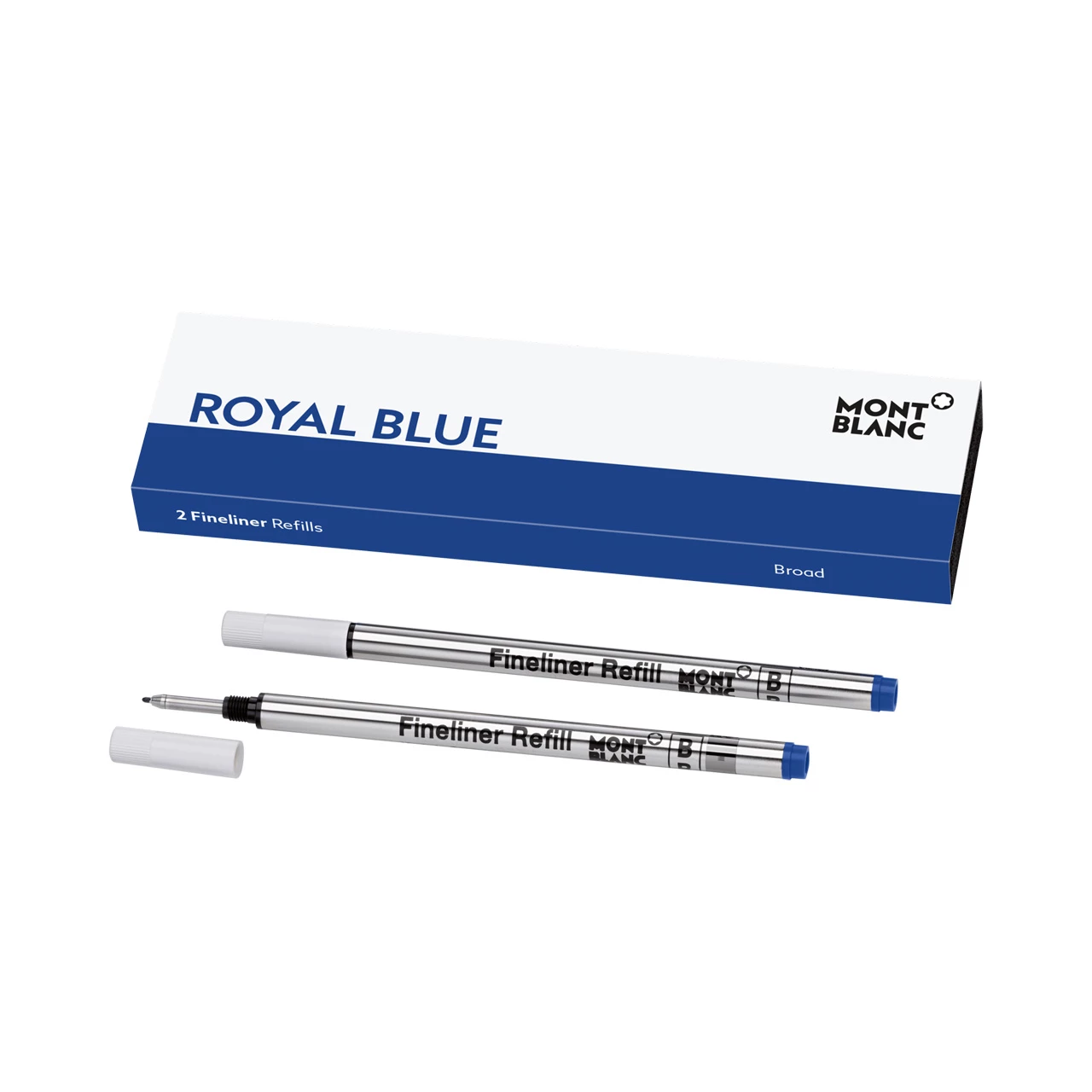 Neu 🎉 Montblanc Tintenrollerminen B (2 Stk.) Royal Blue 🔔 1 Neu 🎉 Montblanc Tintenrollerminen B (2 Stk.) Royal Blue 🔔