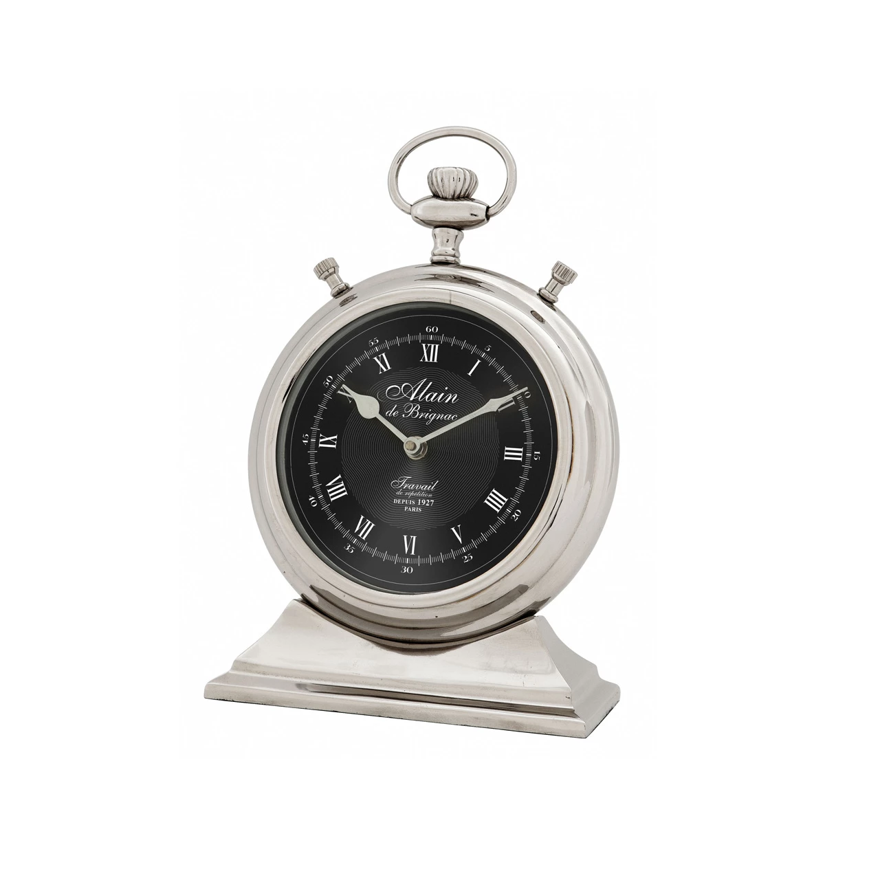 Brandneu 👍 Eichholtz Uhr S 13x5 Cm Vernickelt 🎁 1 Brandneu 👍 Eichholtz Uhr S 13x5 Cm Vernickelt 🎁