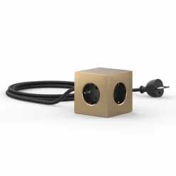 Aktion 😍 Avolt Verlängerungskabel Square 1 USB + Magnet Brass 😍