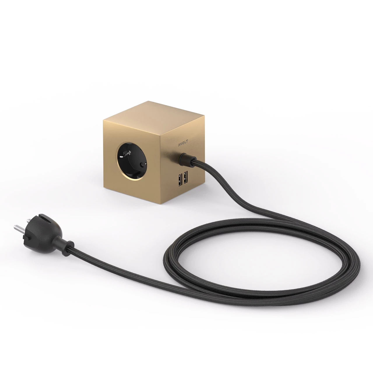 Aktion 😍 Avolt Verlängerungskabel Square 1 USB + Magnet Brass 😍 3 Aktion 😍 Avolt Verlängerungskabel Square 1 USB + Magnet Brass 😍 – Bild 3